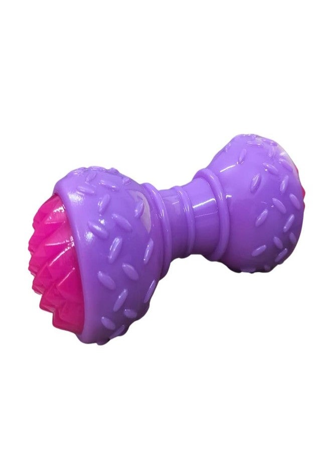 PET FUN TPR LED Dumble Toy for Dogs - Interactive Light-Up & Squeaky Chew Toy for Dog & Cats - Image 3